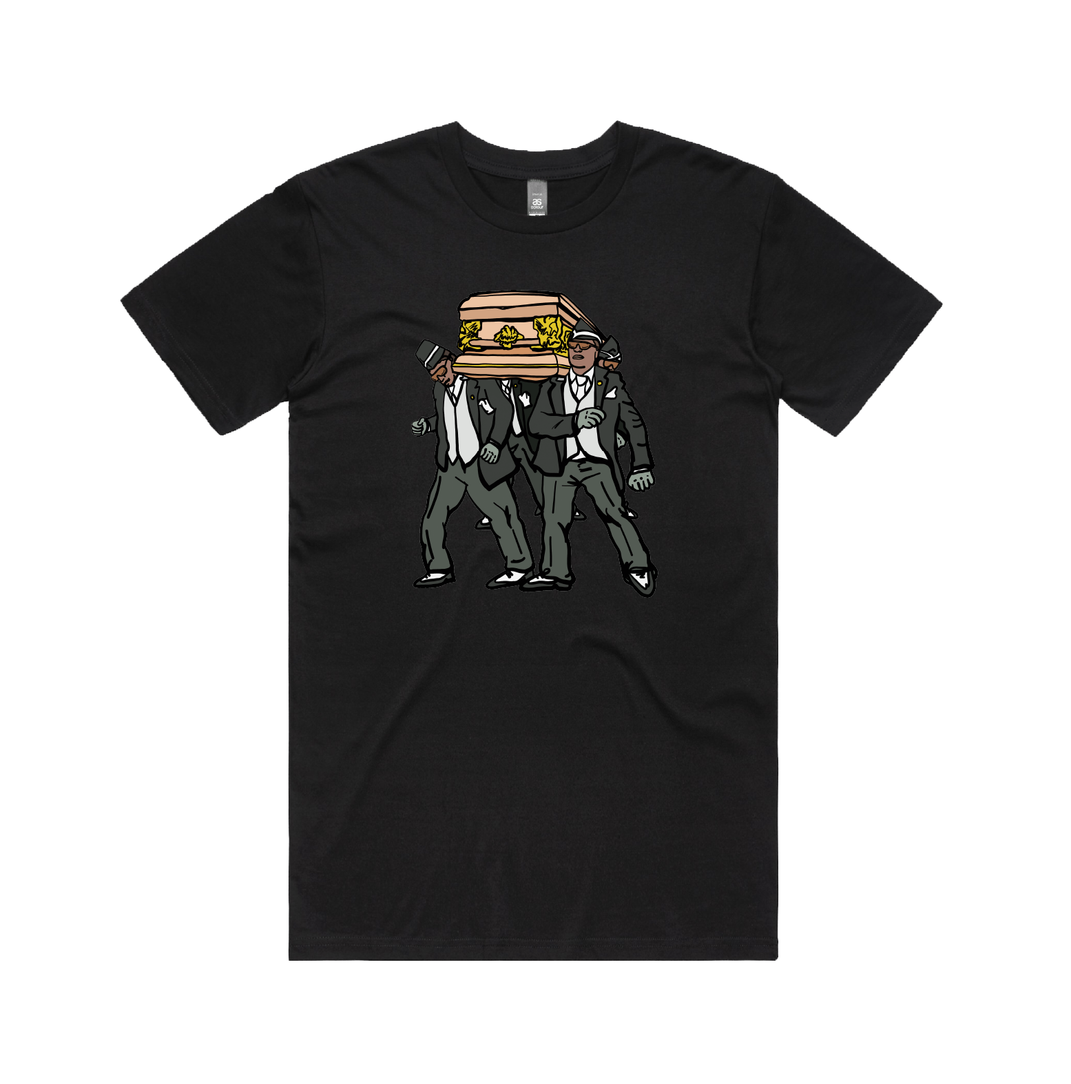 S / Black / Large Front Design Coffin Dance ⚰️ - Men's T Shirt