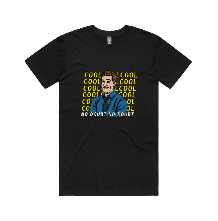 S / Black / Large Front Design Cool Cool Cool 👮‍♂️ - Men's T Shirt