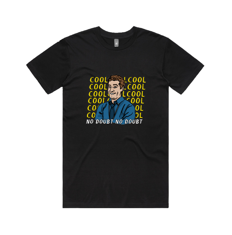 S / Black / Large Front Design Cool Cool Cool 👮‍♂️ - Men's T Shirt
