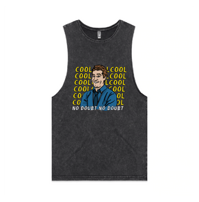 S / Black / Large Front Design Cool Cool Cool 👮‍♂️ - Tank