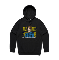 S / Black / Large Front Design Cool Cool Cool 👮‍♂️ - Unisex Hoodie