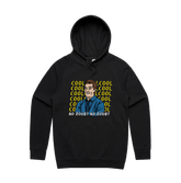 S / Black / Large Front Design Cool Cool Cool 👮‍♂️ - Unisex Hoodie