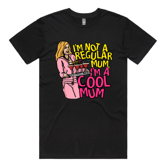 S / Black / Large Front Design Cool Mum 😎🍸 - Men's T Shirt