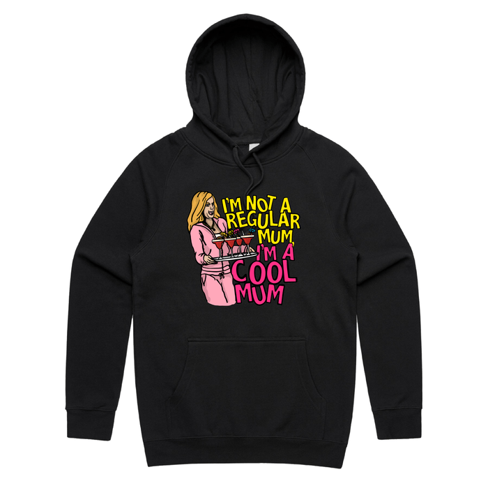 S / Black / Large Front Design Cool Mum 😎🍸 - Unisex Hoodie