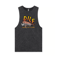S / Black / Large Front Design D.I.L.F 🐟 - Tank