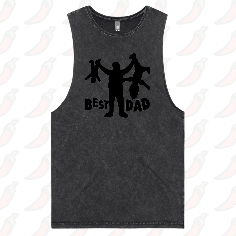 S / Black / Large Front Design Dad’s Day Care 👨‍🍼 – Tank