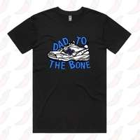 S / Black / Large Front Design Dad To The Bone 👟 – Men's T Shirt