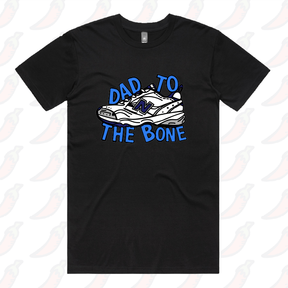 S / Black / Large Front Design Dad To The Bone 👟 – Men's T Shirt