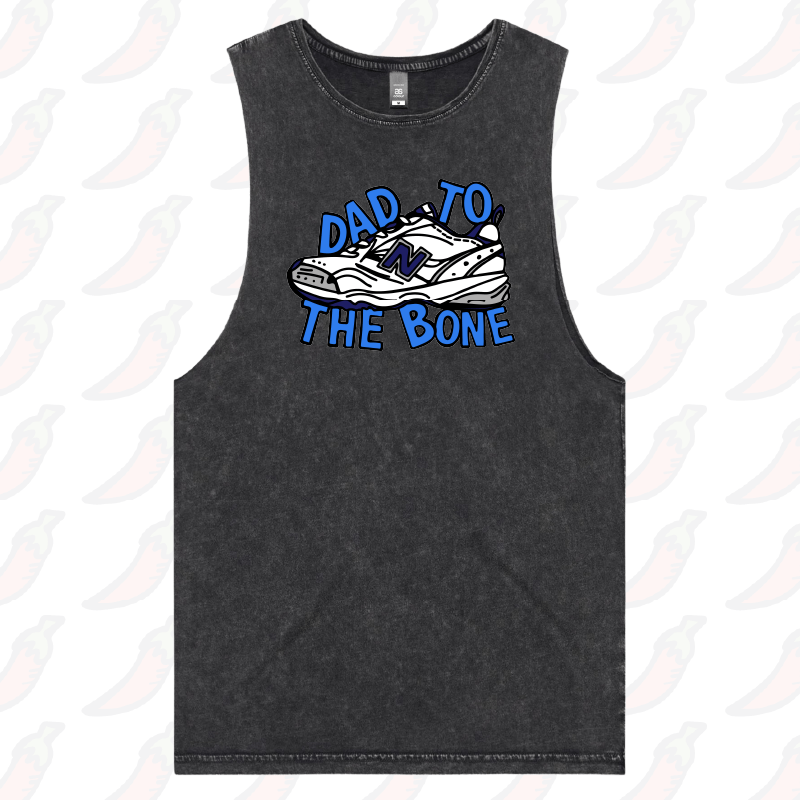 S / Black / Large Front Design Dad To The Bone 👟 – Tank