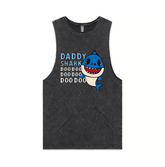 S / Black / Large Front Design Daddy Shark 🦈 - Tank