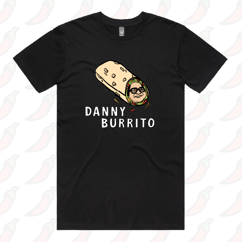 S / Black / Large Front Design Danny Burrito 🌯 - Men's T Shirt