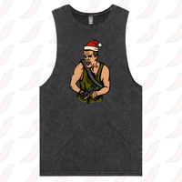 S / Black / Large Front Design Die Hard Christmas 🧨🎄- Tank