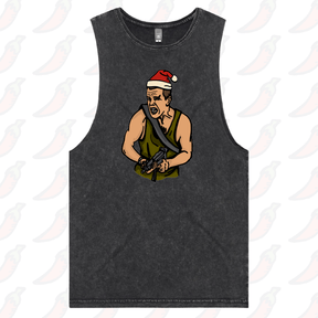 S / Black / Large Front Design Die Hard Christmas 🧨🎄- Tank