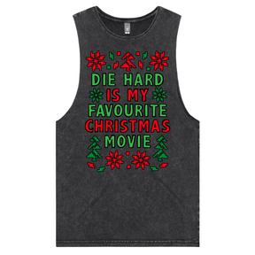 S / Black / Large Front Design Die Hard Christmas 💥🎄 – Tank