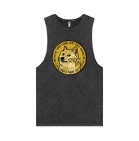 S / Black / Large Front Design Dogecoin 🚀  - Tank