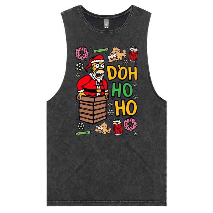 S / Black / Large Front Design Doh Ho Ho 🎅🍩 – Tank