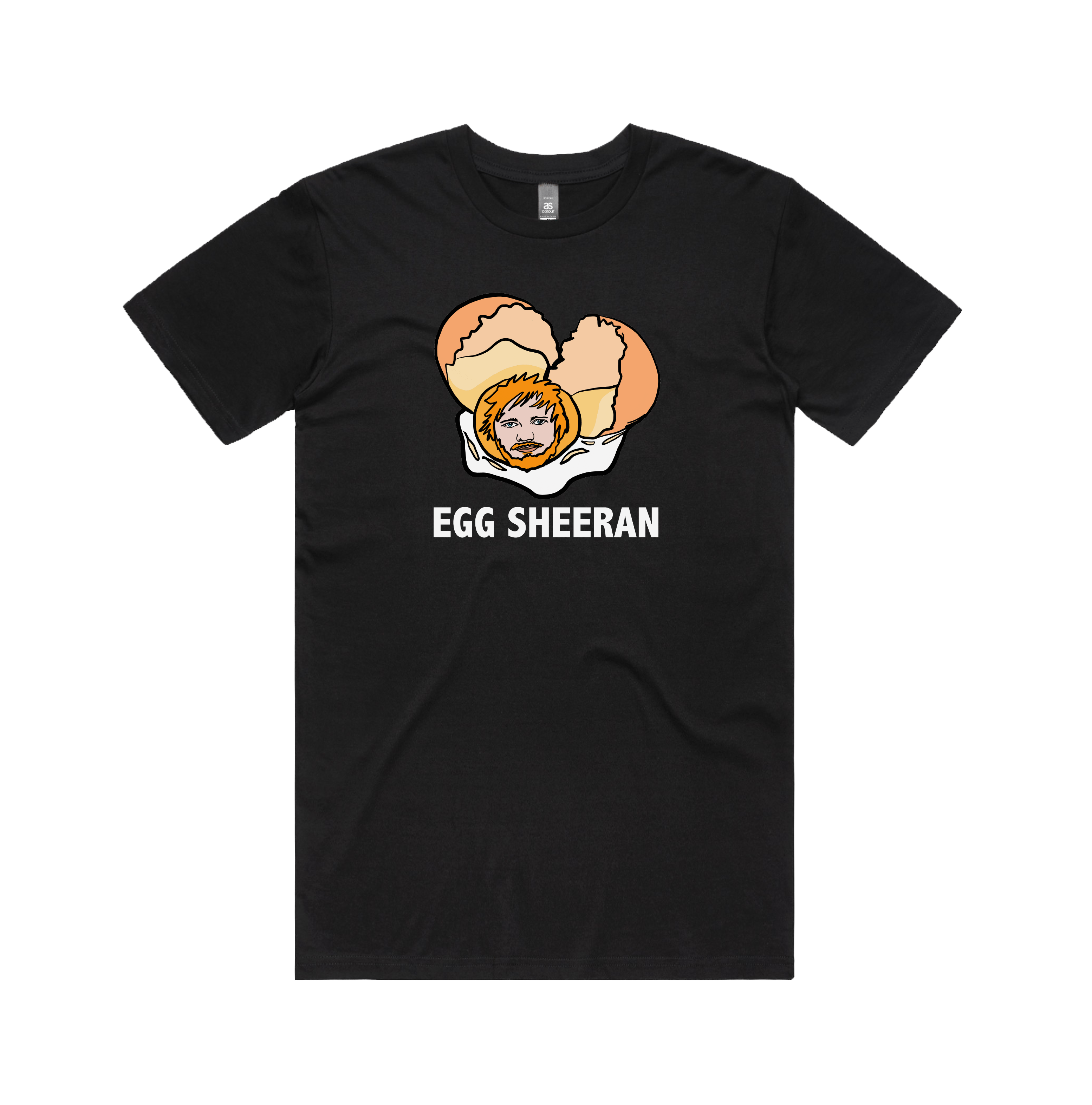 S / Black / Large Front Design Egg Sheeran 🥚 - Men's T Shirt
