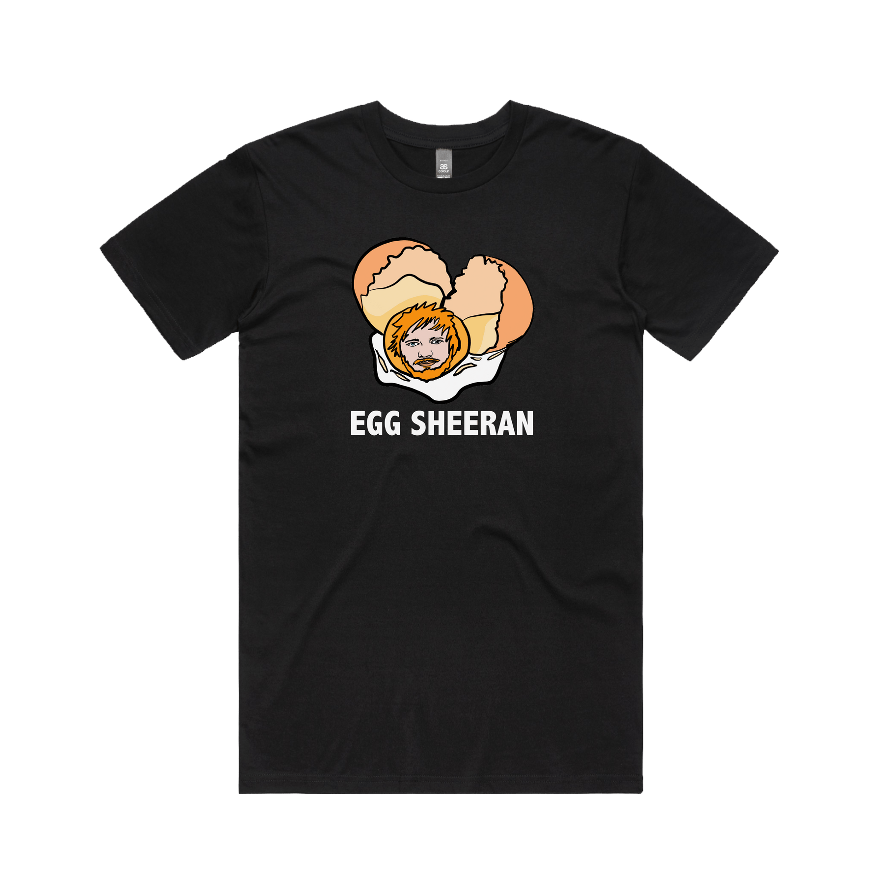 S / Black / Large Front Design Egg Sheeran 🥚 - Men's T Shirt