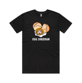 S / Black / Large Front Design Egg Sheeran 🥚 - Men's T Shirt