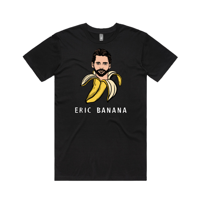 S / Black / Large Front Design Eric Banana 🍌 - Men's T Shirt