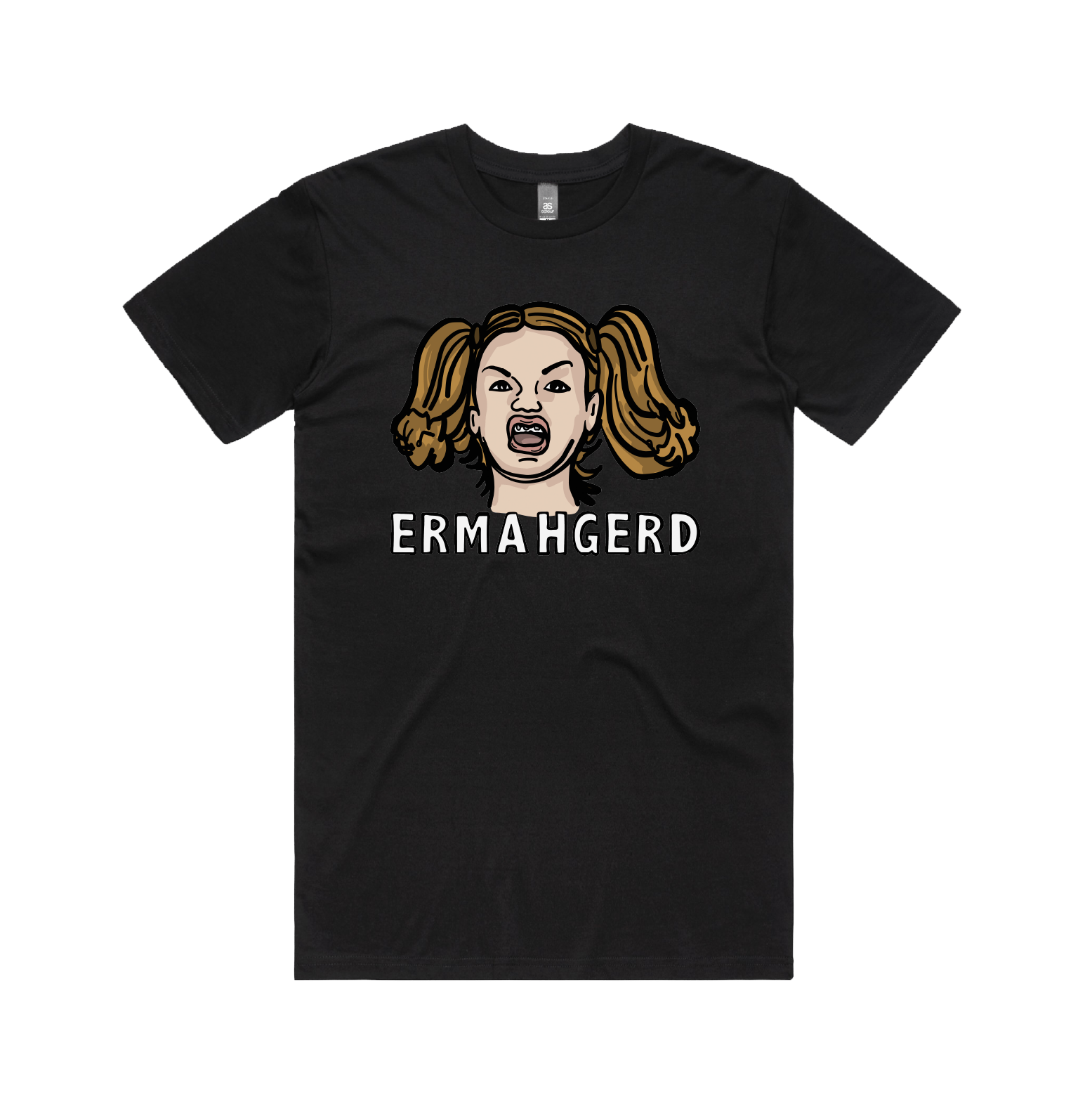 S / Black / Large Front Design Ermahgerd! 🤓 - Men's T Shirt