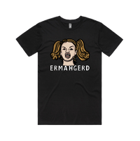 S / Black / Large Front Design Ermahgerd! 🤓 - Men's T Shirt
