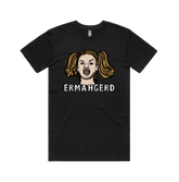S / Black / Large Front Design Ermahgerd! 🤓 - Men's T Shirt