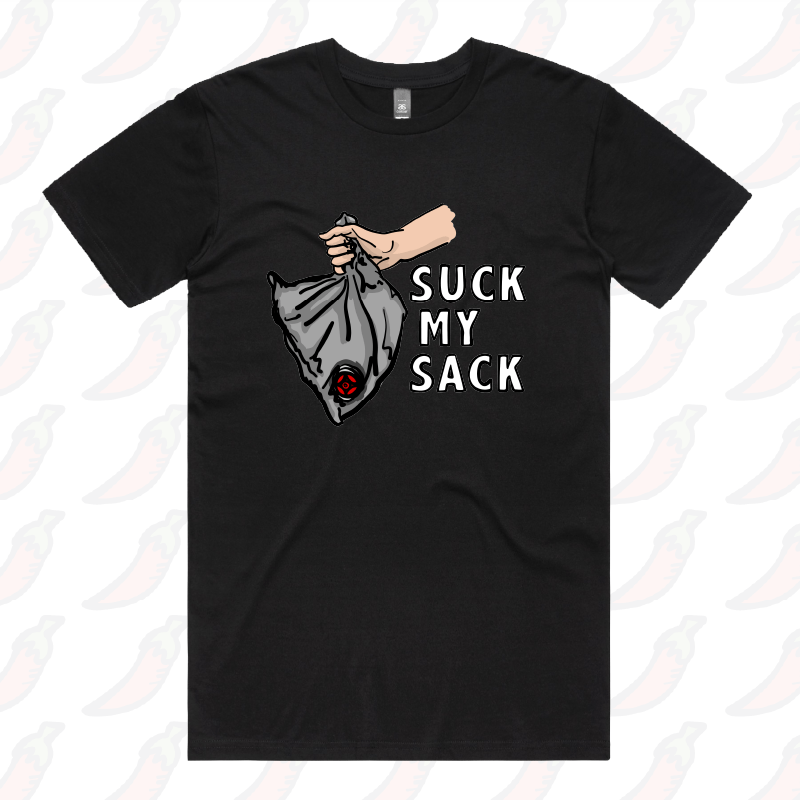S / Black / Large Front Design Goon Sack 🍷 - Men's T Shirt