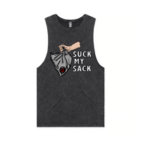 S / Black / Large Front Design Goon Sack 🍷 - Tank