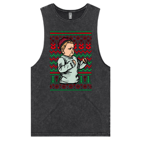 S / Black / Large Front Design Hasbulla Christmas 🥊🎄 – Tank