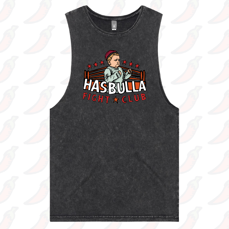 S / Black / Large Front Design Hasbulla Fight Club 🥊 - Tank