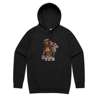 S / Black / Large Front Design I'd Do Jason Momoa 🐟 - Unisex Hoodie