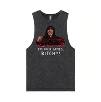 S / Black / Large Front Design I'm Rick James ✋🏾 - Tank