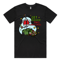 S / Black / Large Front Design Ibis Christmas 🗑️🎄- Men's T Shirt