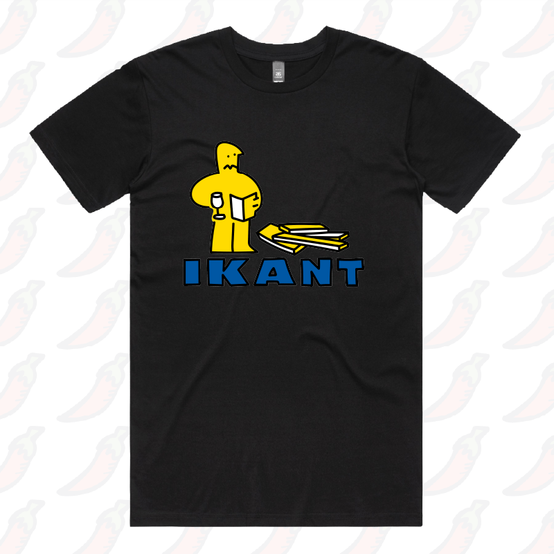 S / Black / Large Front Design IKant 🪛 – Men's T Shirt