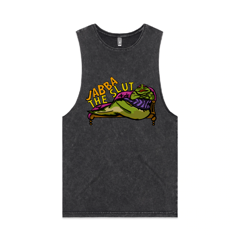 S / Black / Large Front Design Jabba The Slut ⛓️ - Tank