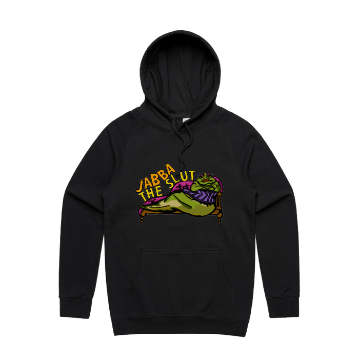 S / Black / Large Front Design Jabba The Slut ⛓️ - Unisex Hoodie