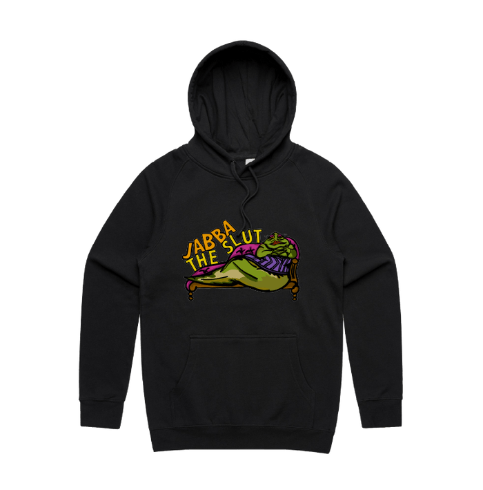 S / Black / Large Front Design Jabba The Slut ⛓️ - Unisex Hoodie