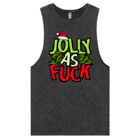 S / Black / Large Front Design Jolly As 🎄🌟 – Tank