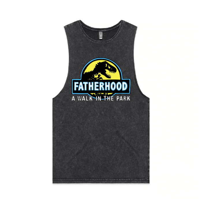 S / Black / Large Front Design Jurassic Dad 🦖 - Tank