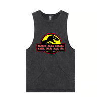 S / Black / Large Front Design Jurassic Park Theme 🦕 - Tank