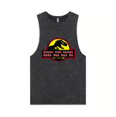 S / Black / Large Front Design Jurassic Park Theme 🦕 - Tank