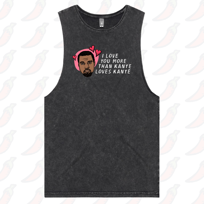 S / Black / Large Front Design Kanye Love 🙌🏿 - Tank