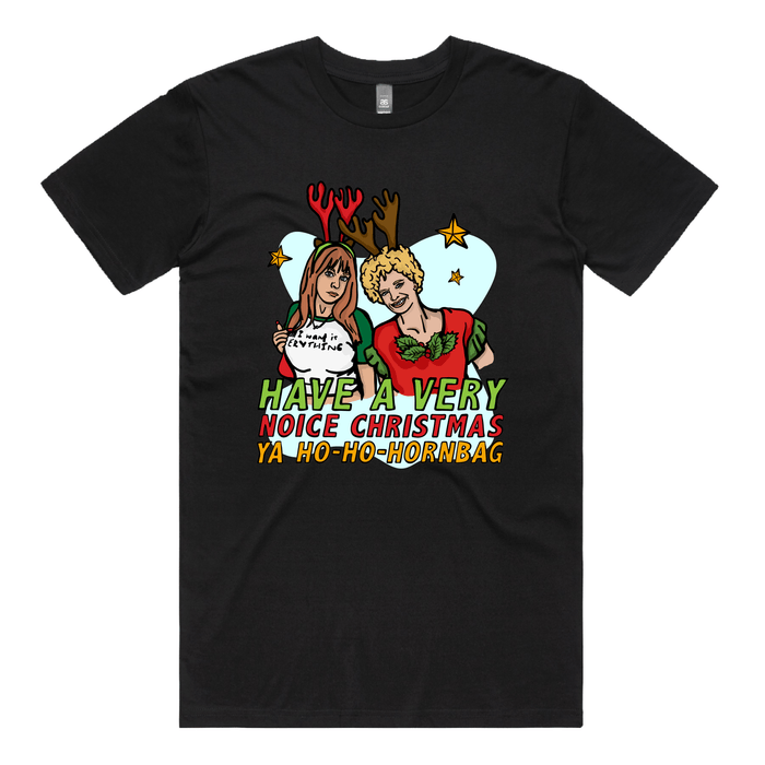 S / Black / Large Front Design Kath & Kim Christmas 😈🎄 - Men's T Shirt