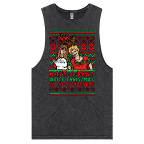 S / Black / Large Front Design Kath & Kim Christmas Pattern 😈🎄 – Tank