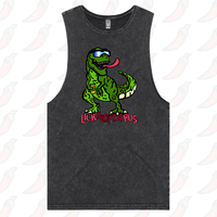 S / Black / Large Front Design Lickalottapus 🦖👅 – Tank