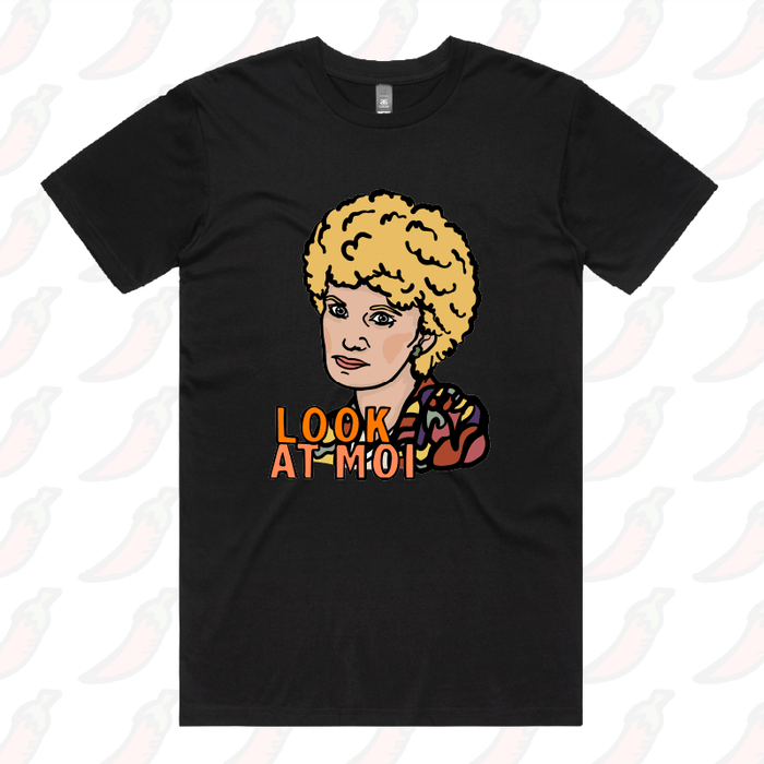 S / Black / Large Front Design Look At Moi 👁️👁️ - Men's T Shirt