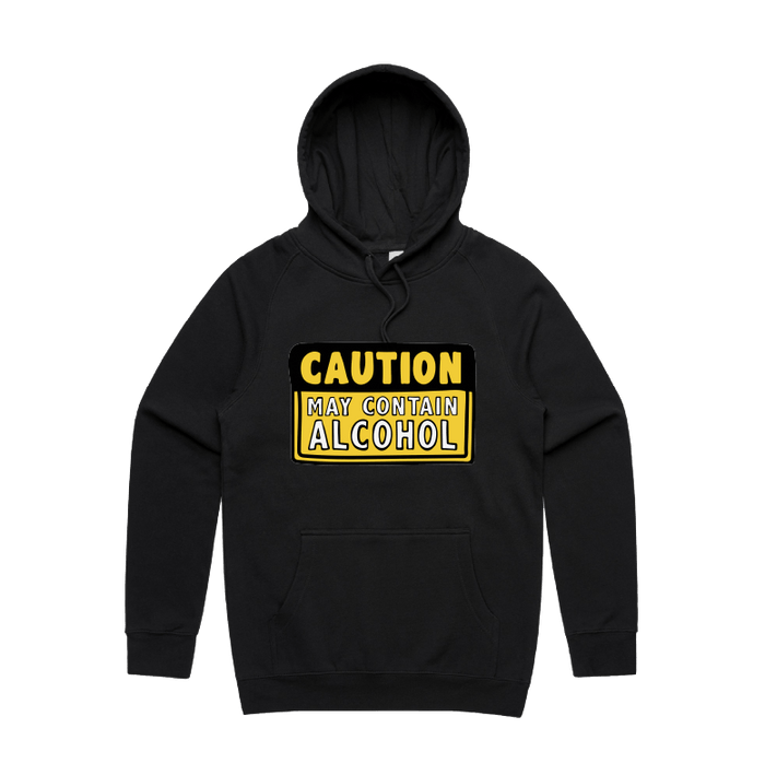 S / Black / Large Front Design May Contain Alcohol 🍺 - Unisex Hoodie
