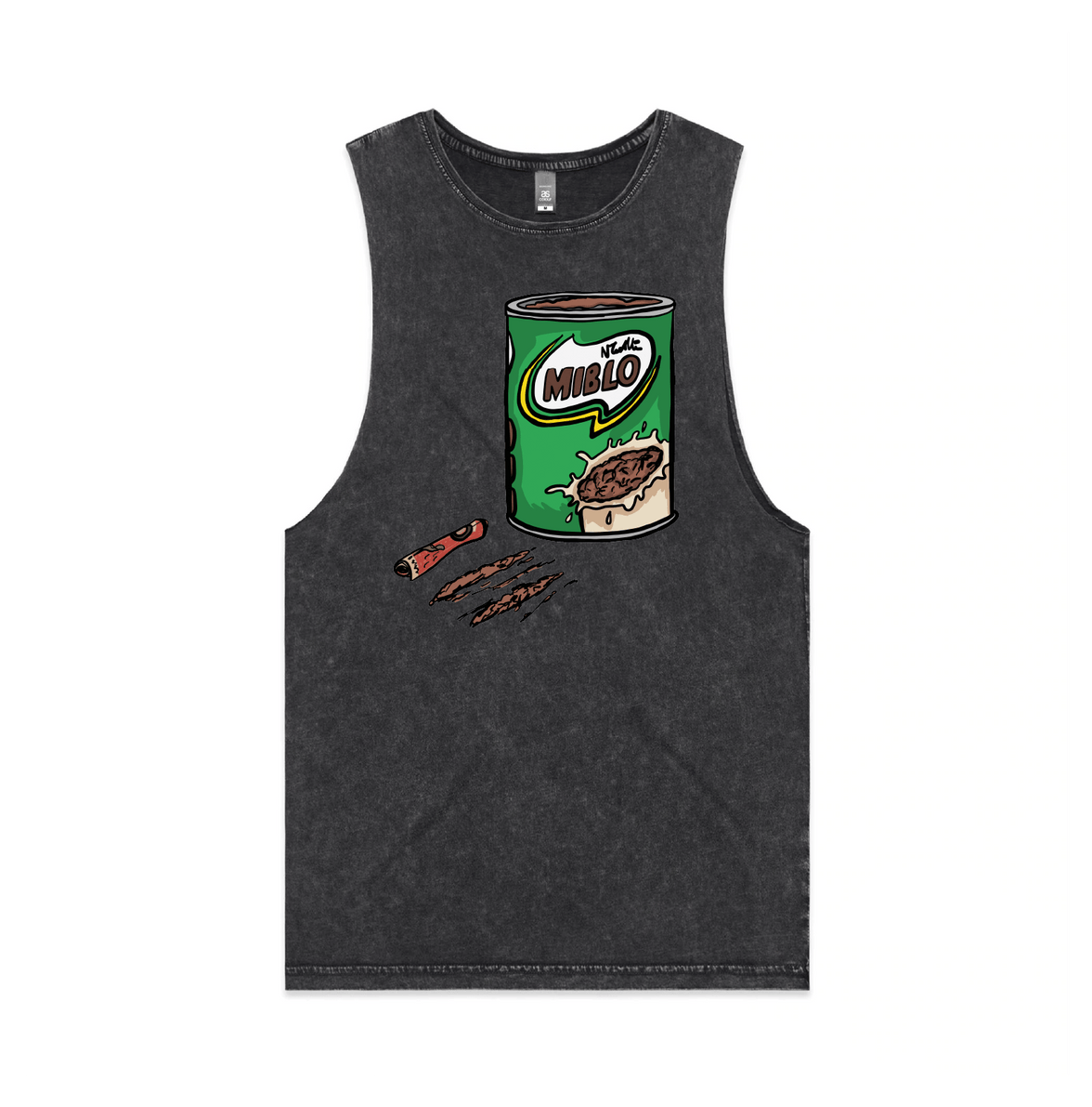 S / Black / Large Front Design MIBLO 🥛 - Tank