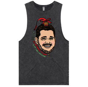 S / Black / Large Front Design Michael Bauble 🎤🎄 – Tank